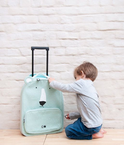 Trixie Hand luggage suitcases Travel Trolley Mr. Polar Bear Groen