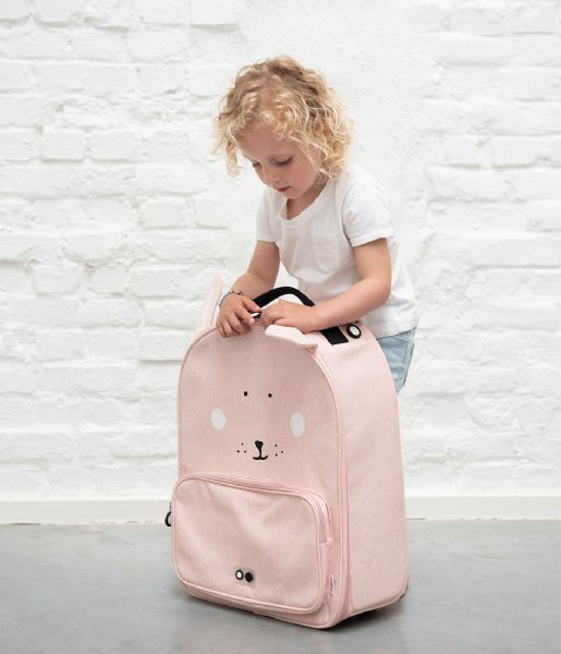 Trixie Hand luggage suitcases Travel Trolley Mrs. Rabbit Roze