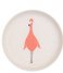Trixie Kitchen Plate - Mrs. Flamingo Print