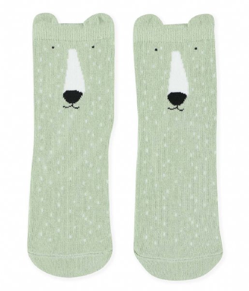 Trixie Sock Socks 2 Pack Mr. Polar Bear Green