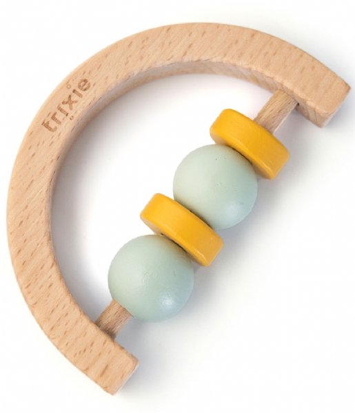 Trixie Baby accessories Wooden half circle rattle Mint Yellow Mint Yellow
