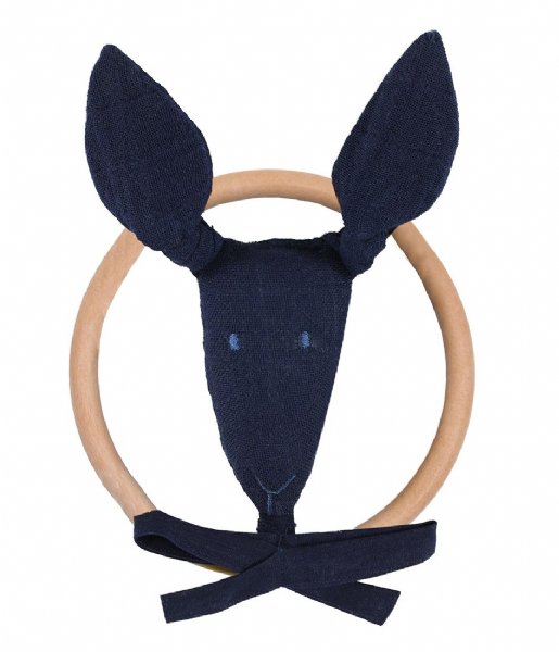 Les Reves d Anais Baby accessories Rattle Kangaroo Blue