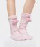 UGG Sock Pom Pom Fleece Lined Crew Sock Seashell Pink