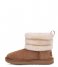 UGG  Fluff Mini Quilted Chestnut