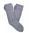 UGG Sock Laila Bow Fleece Lined Sock Dark Ice Silver