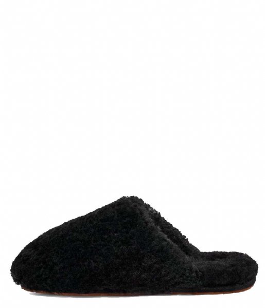 UGG House slipper W Maxi Curly Slide Black (BLK)