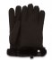 UGGShorty Glove W/ Leather Trim black