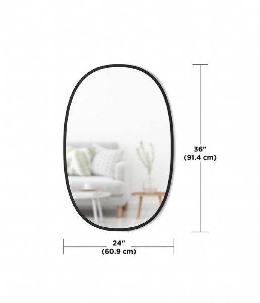 Umbra Decorative object Hub Mirror Oval Black (040)
