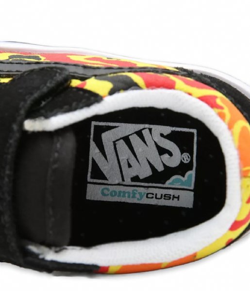 Vans Sneaker TD Comfy Cush Old Skool V Flame Camo Black True White