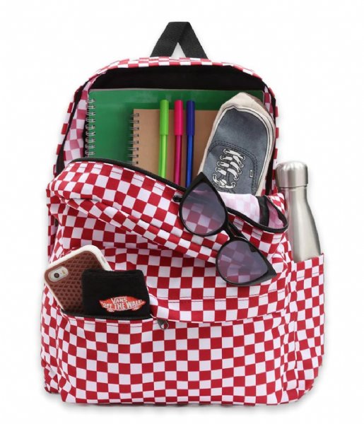 Vans Everday backpack Old Skool Check Backpack Chili Pepper/Checkerboard