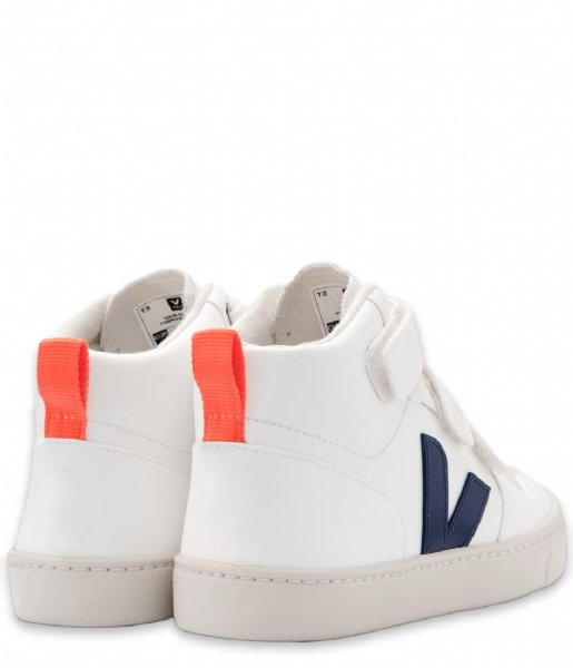Veja Sneaker V-10 Mid White Cobalt Orange