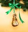 Vondels Christmas decoration Ornament glass panther H13cm Gold