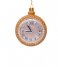 Vondels Christmas decoration Ornament glass watch H9cm Gold