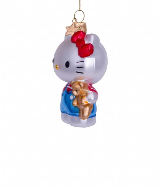 Vondels Christmas decoration Ornament glass Hello Kitty bear H9cm box Blue