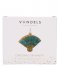 Vondels Christmas decoration Ornament Glass Van Gogh Blossom Fan 10 cm Blue almond