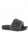 Warmbat Flip flop Barlee Slipper Fur Dark grey (BLE347085)