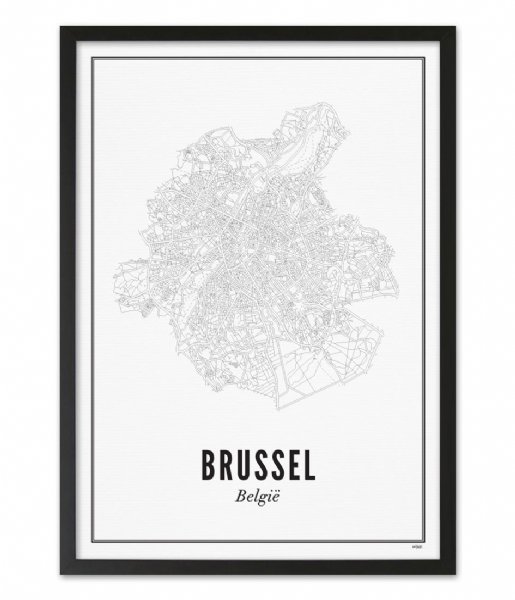 Wijck Decorative object Brussel City Nederlandse versie Black White