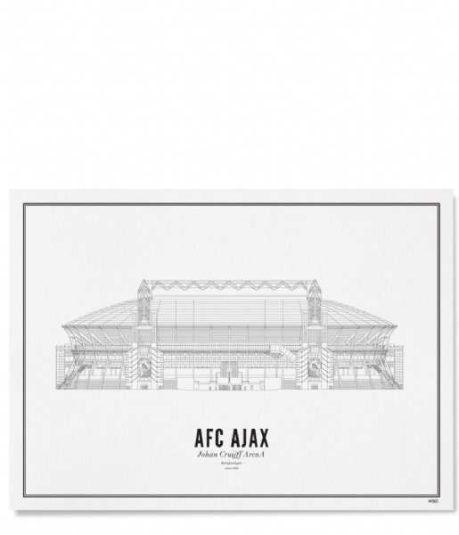 Wijck Decorative object Johan Cruijff Arena AJAX Black White