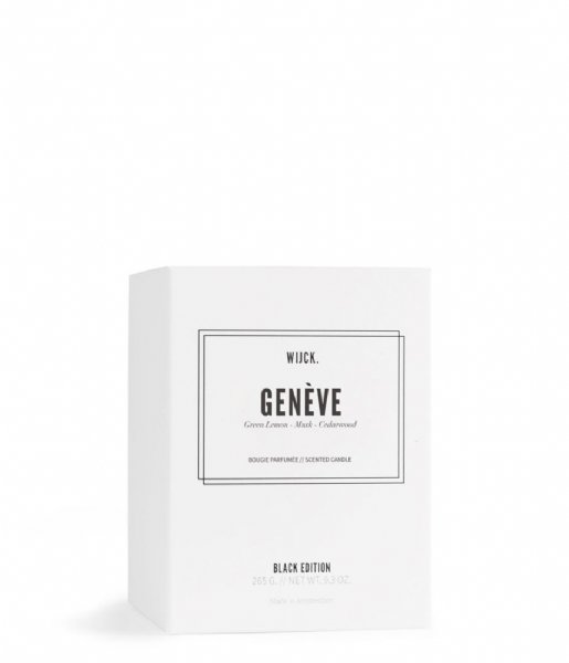 Wijck Candle Geneve City Candles Black White