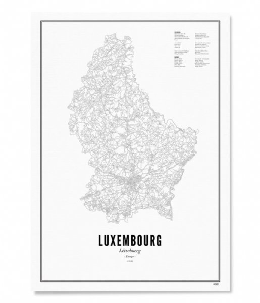 Wijck Decorative object Luxembourg Luxembourg Prints Black White