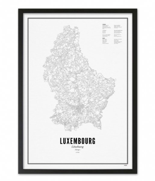 Wijck Decorative object Luxembourg Luxembourg Prints Black White