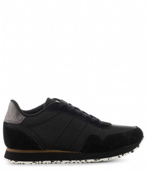 Woden Sneaker Nora III Leather Black (020)