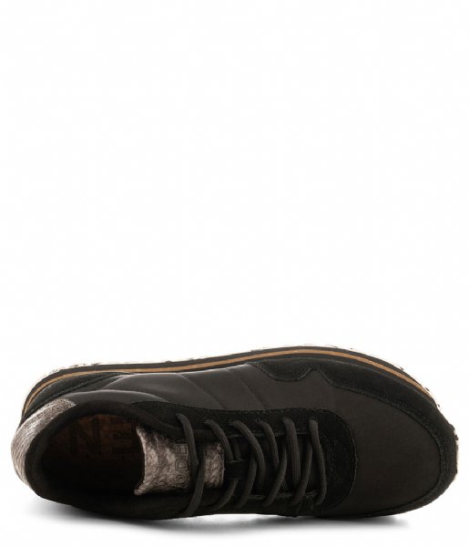 Woden Sneaker Nora III Leather Plateau Black (020)