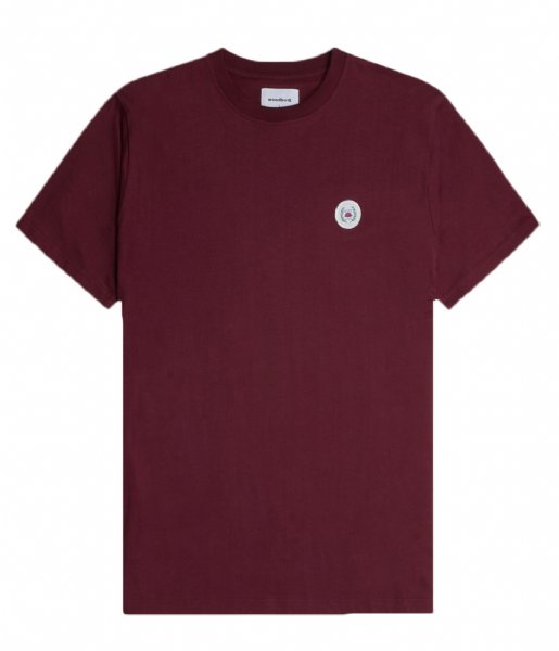 Woodbird T shirt Our Jarvis Patch Tee Bordeaux