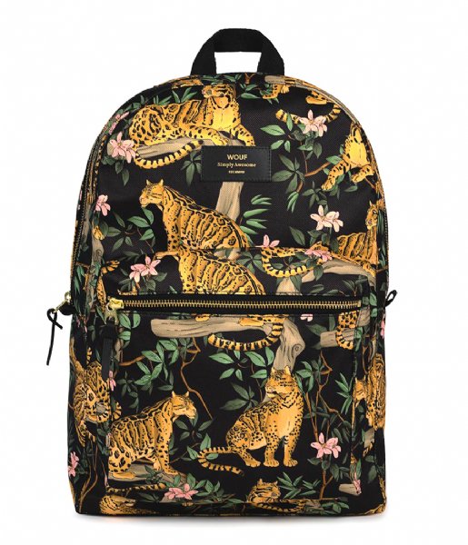 Wouf Everday backpack Black Lazy Jungle Backpack Black