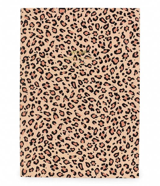 Wouf Document map Pink Savannah A5 Brown