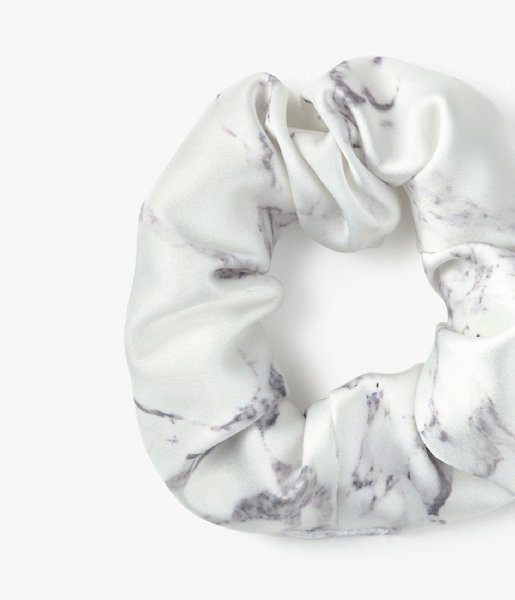 Wouf  White Marble & Black Marble Scrunchies White