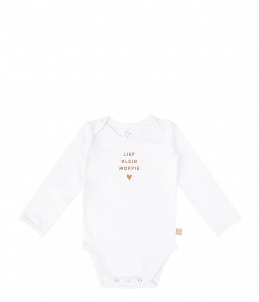 Zusss Baby clothes Rompertje Lief Klein Moppie wit (500)
