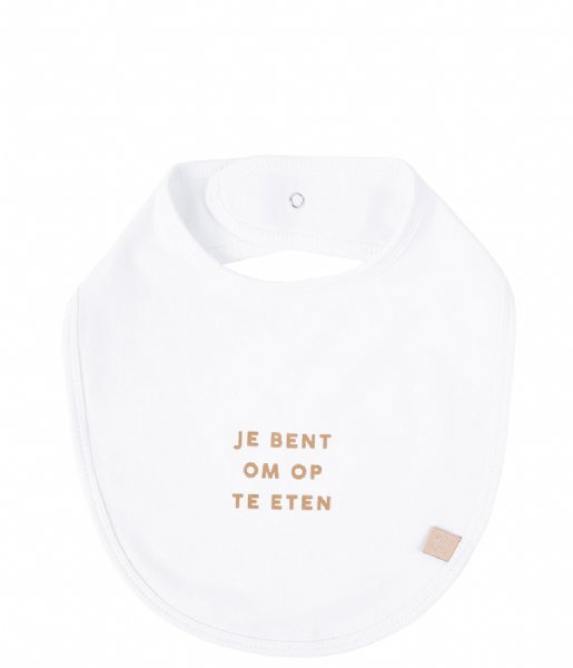 Zusss Baby accessories Slabbetje Je Bent Om Op Te Eten wit (500)